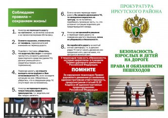 Безопасность взрослых и детей на дороге! Права и обязанности пешеходов!