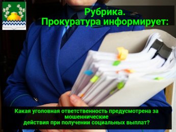 Какая уголовная ответственность предусмотрена за мошеннические  действия при получении социальных выплат? 