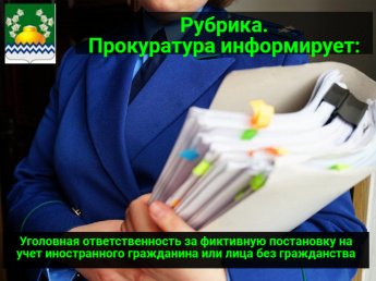 Уголовная ответственность за фиктивную постановку на учет иностранного гражданина или лица без гражданства